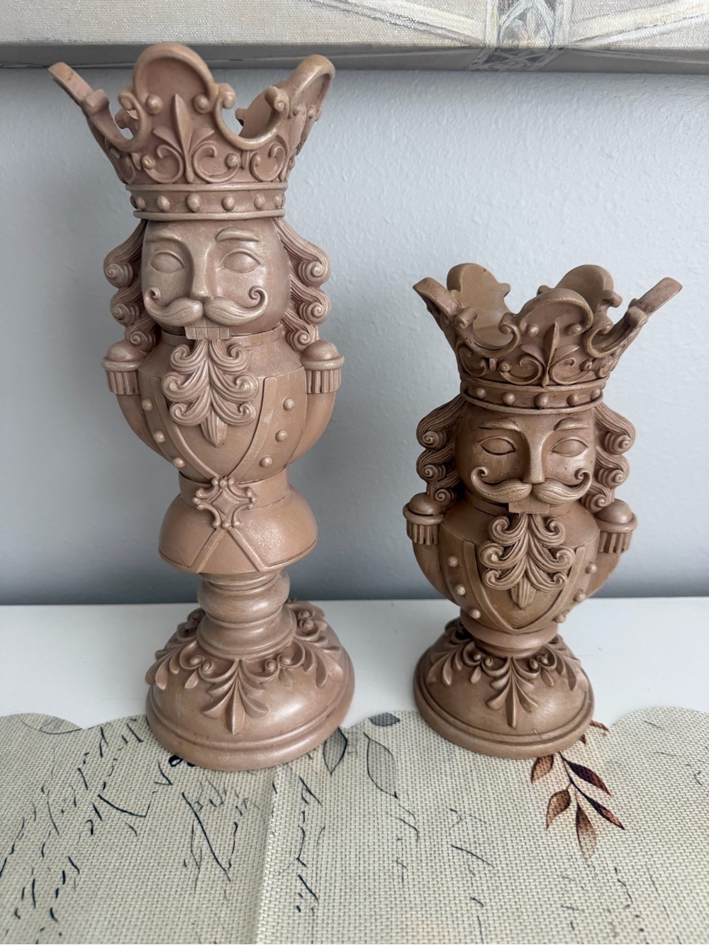 Holiday Time nutcracker Candle Holders set of 2